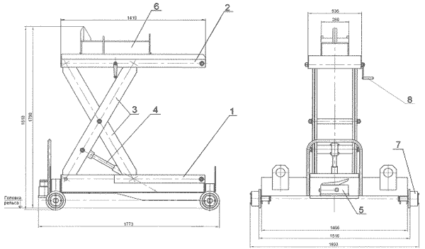 установка для смены поглощающего аппарата УСПА 1